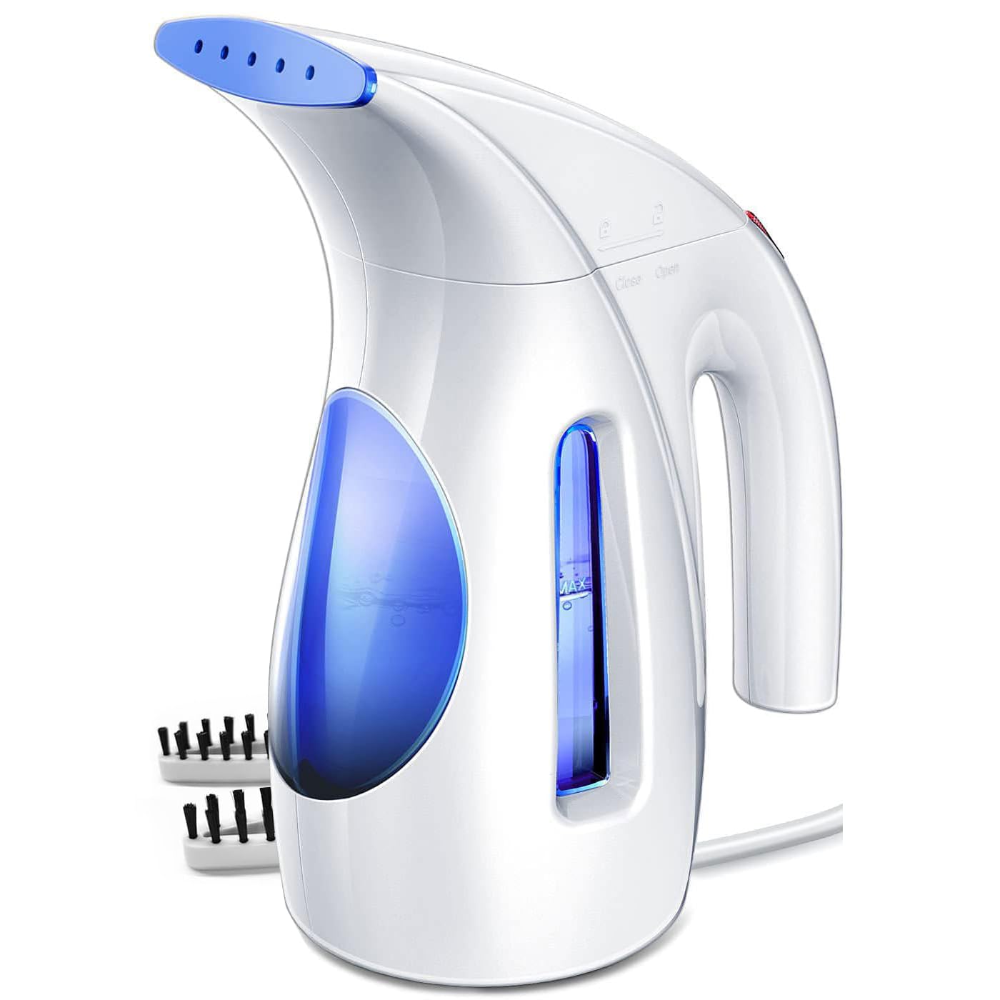 HiLIFE Steamer for Clothes, Portable Handheld Design, 240ml Big Capacity, 700W, Strong Penetrating Steam, Removes Wrinkle, for Home, Office and Travel(ONLY FOR 120V)(White)