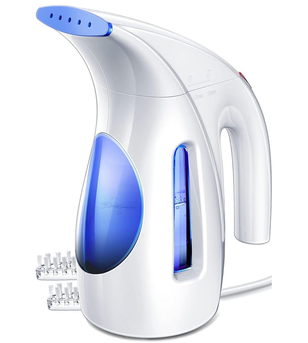 HiLIFE Steamer for Clothes, Portable Handheld Design, 240ml Big Capacity, 700W, Strong Penetrating Steam, Removes Wrinkle, for Home, Office and Travel(ONLY FOR 120V)(White)