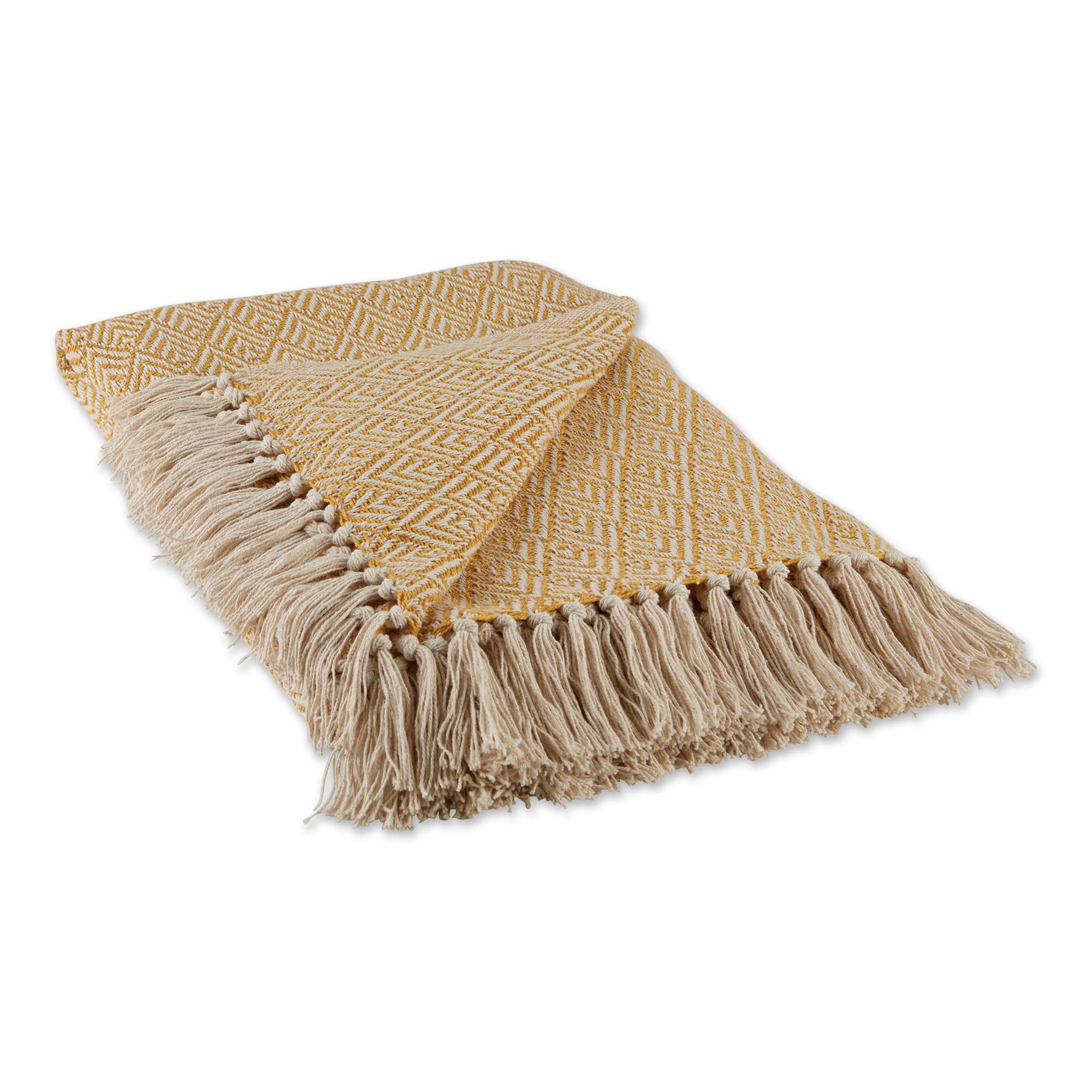 DII Diamond Throw Collection Cotton Woven, 50x60, Gray