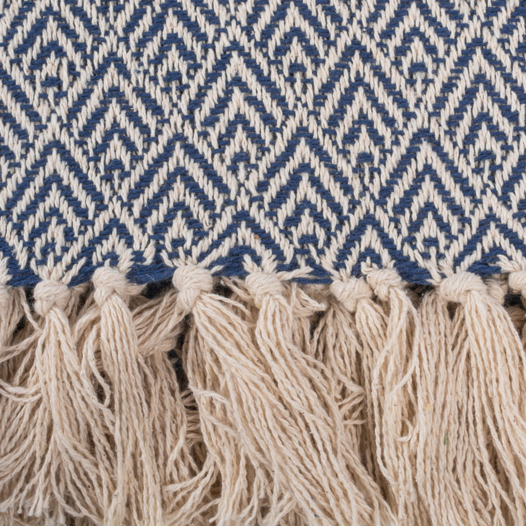 DII Diamond Throw Collection Cotton Woven, 50x60, Gray